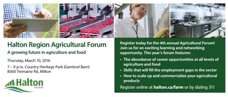 Halton Region Agricultural Forum