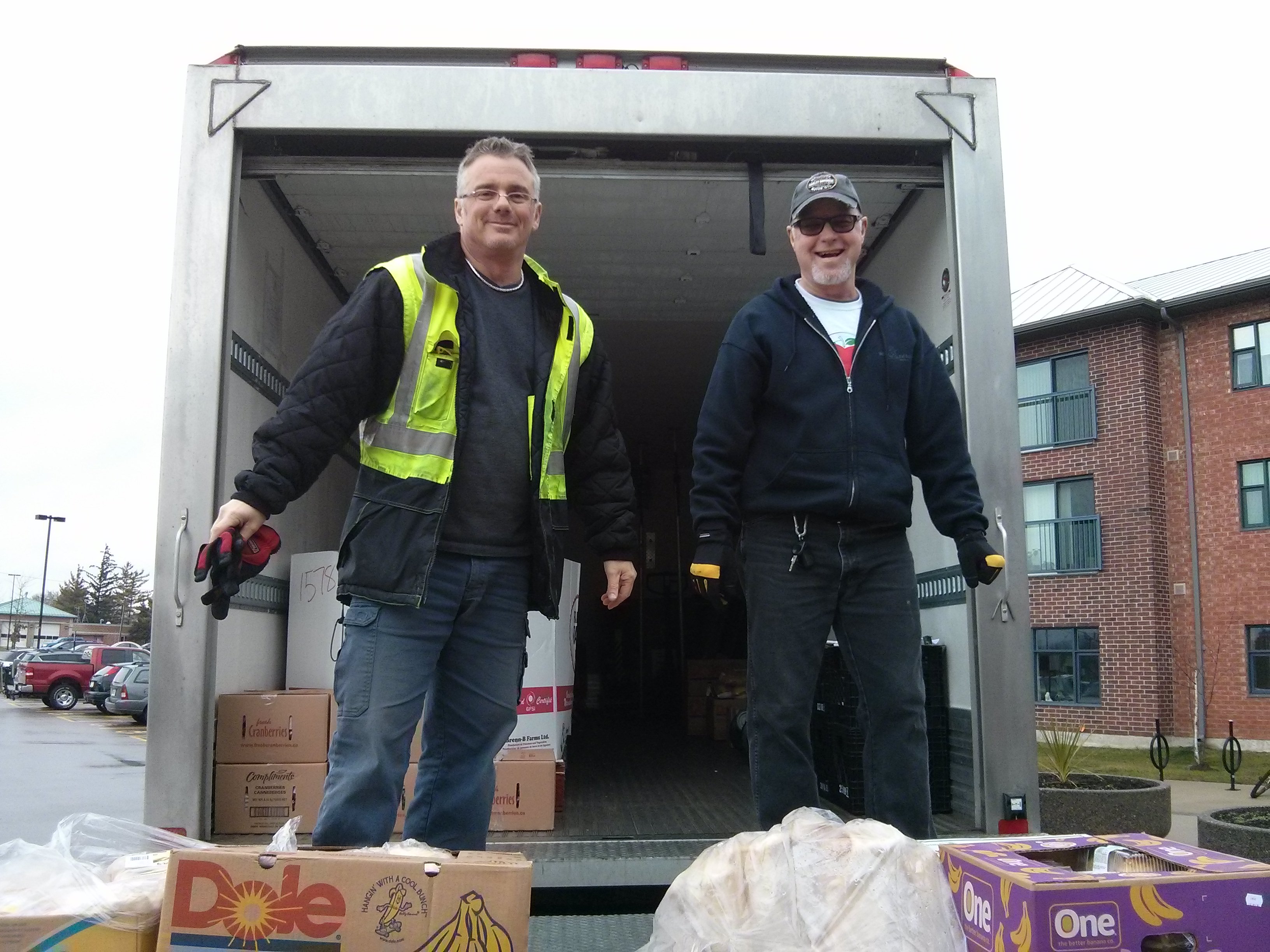 FFL Driver, Ron Hiegelsberger, and Volunteer Assistant Driver, Tom Gallinger - on the road delivering food to those in need every day