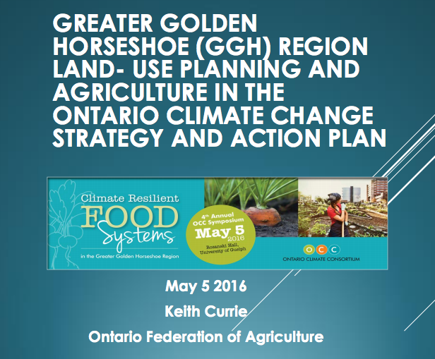 Climate Resilient Food Systems, Presentations Now Online