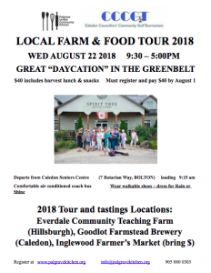 Palgrave Local Food and Farm Tour 2018